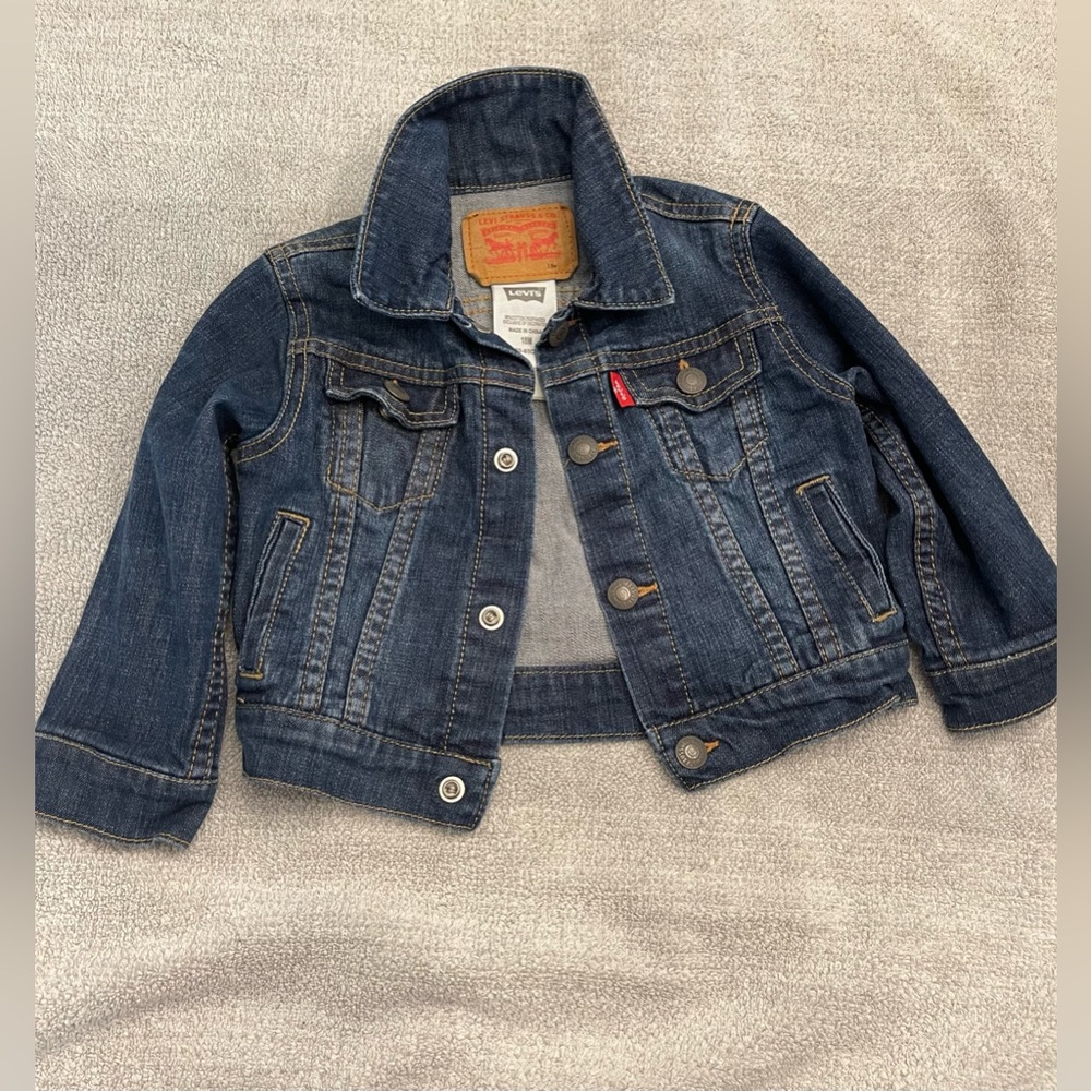 Levi's Kids Dark Blue Denim Jacket